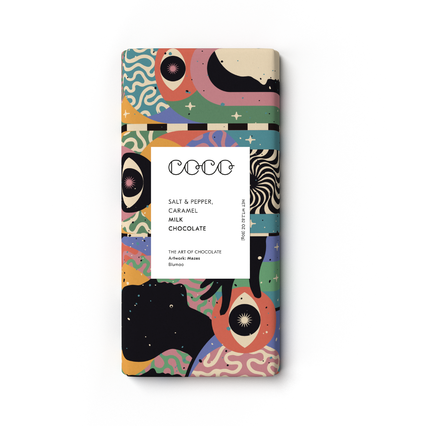 Salt & Pepper Caramel Milk Chocolate Bar 80g