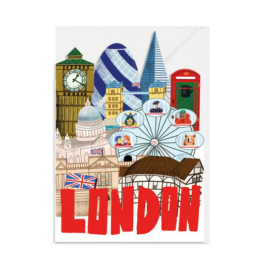 London Skyline A6 Die Cut Card