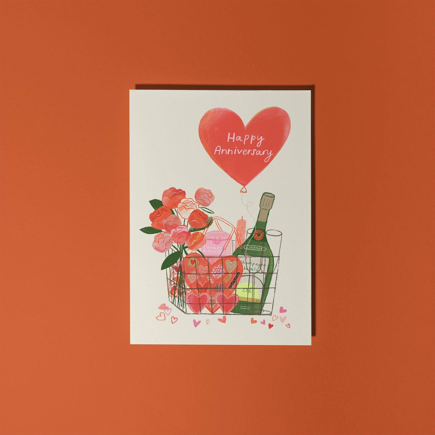 Happy Anniversary | Basket of Love | Greeting Card