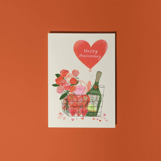 Happy Anniversary | Basket of Love | Greeting Card