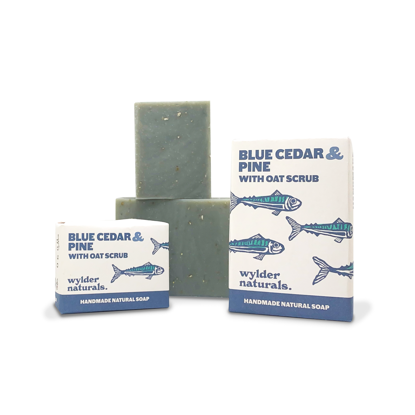 Blue Cedar & Pine with Oats Soap Bar by Wylder