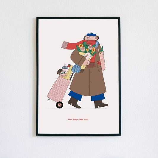 'Live Laugh Little Treat' Art Print