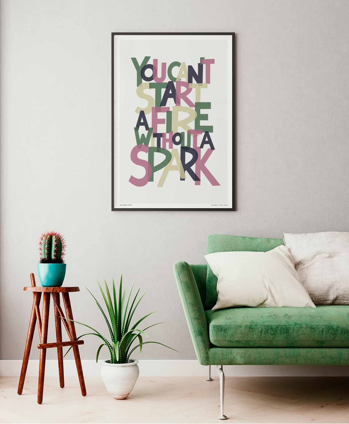 Dancing In The Dark Song Lyric Typography Print