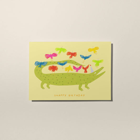 Crocodile Snappy Birthday Card | Animal Kids Birthday Card