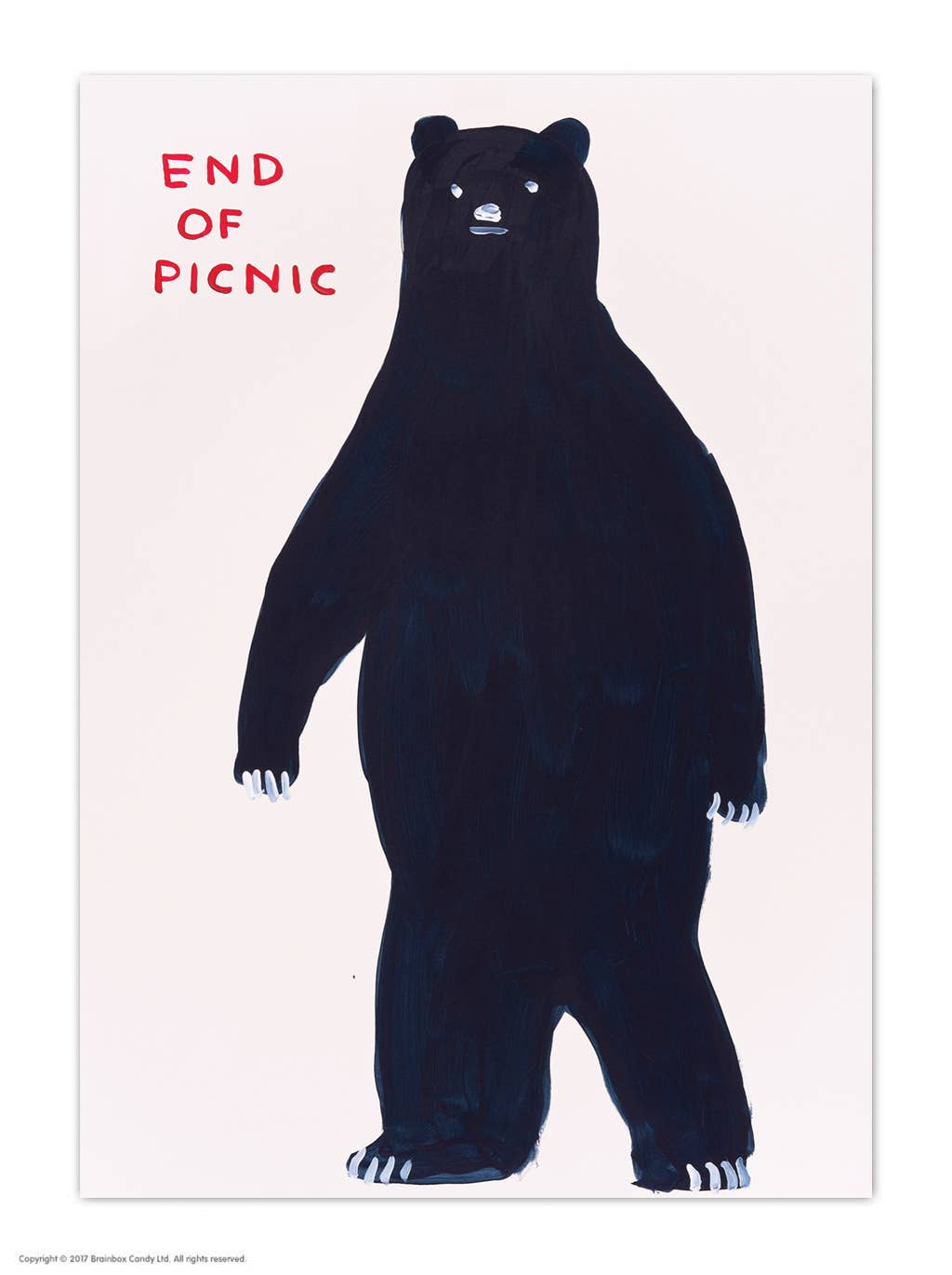 End of Picnic - A6 Art Postcard By David Shrigley