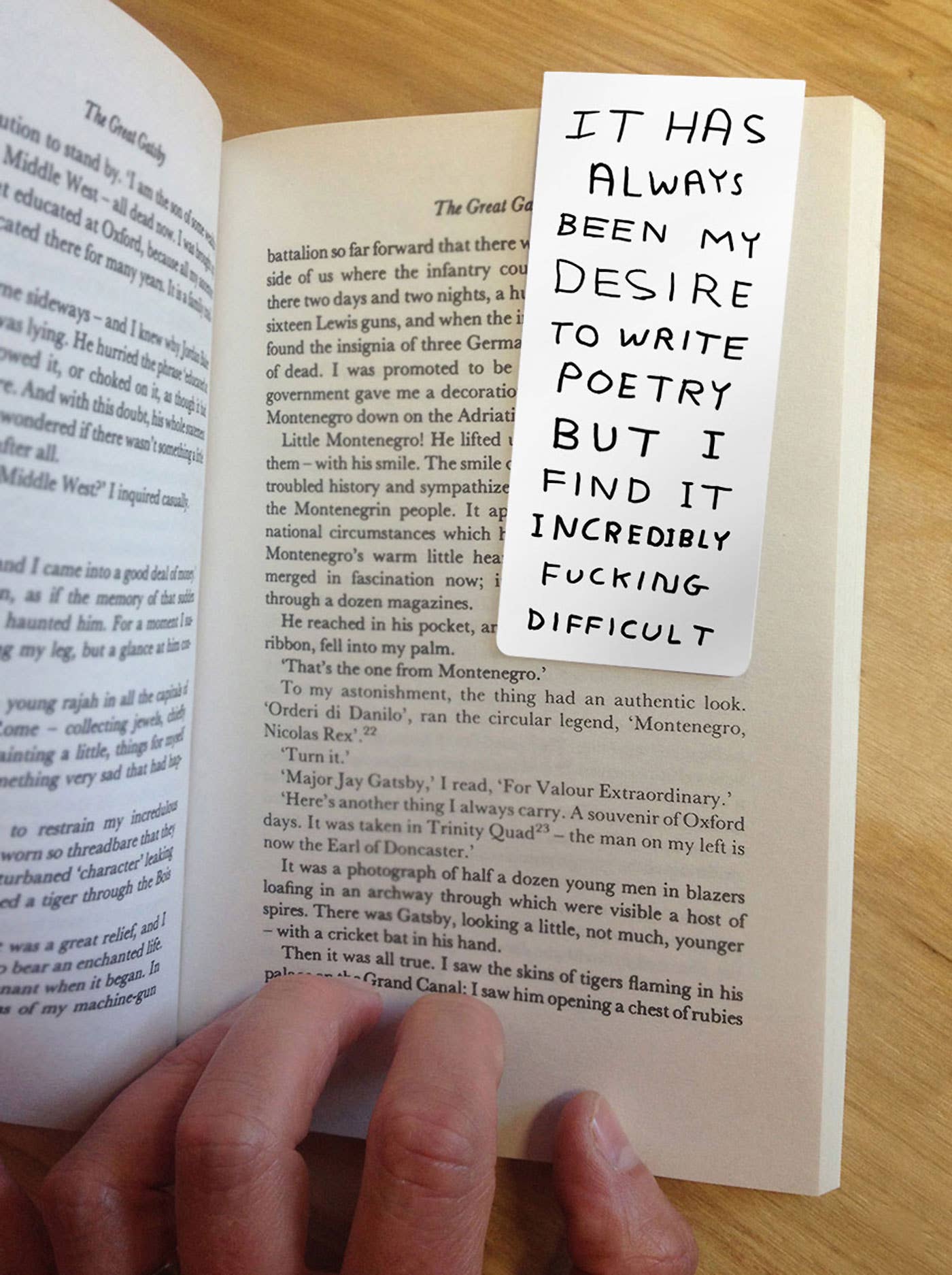 Write Poetry Naughty David Shrigley Magnetic Bookmark