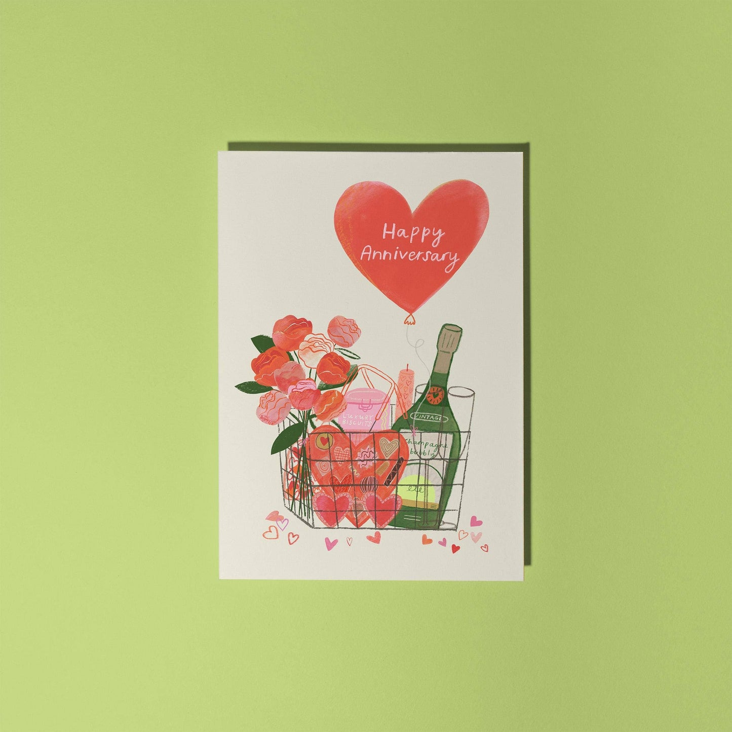 Happy Anniversary | Basket of Love | Greeting Card