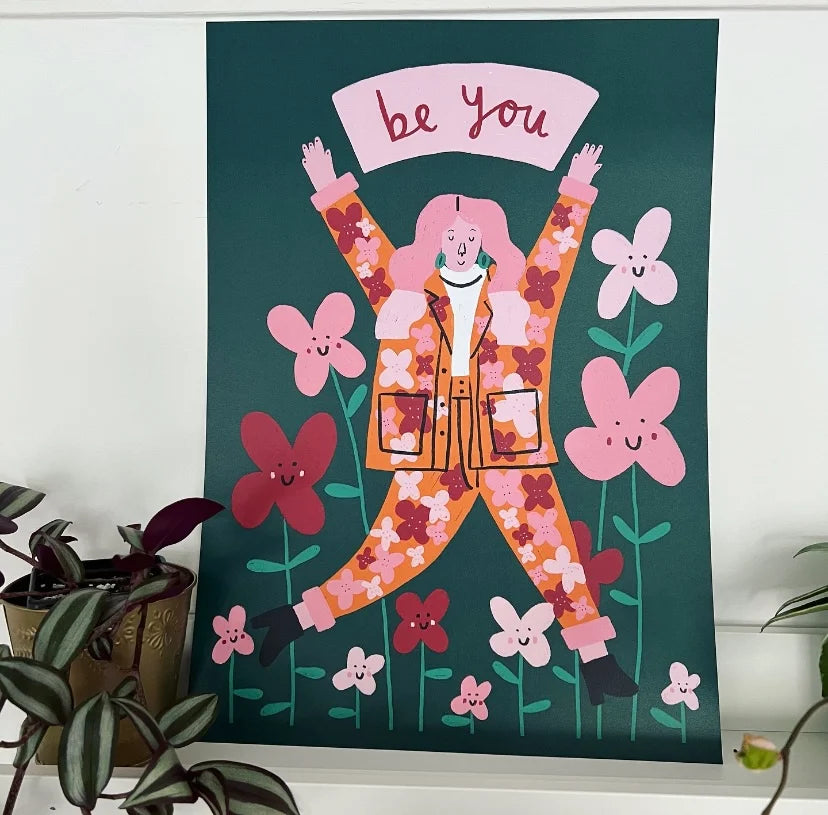 Be You - A4 Art Print by Ellastrated