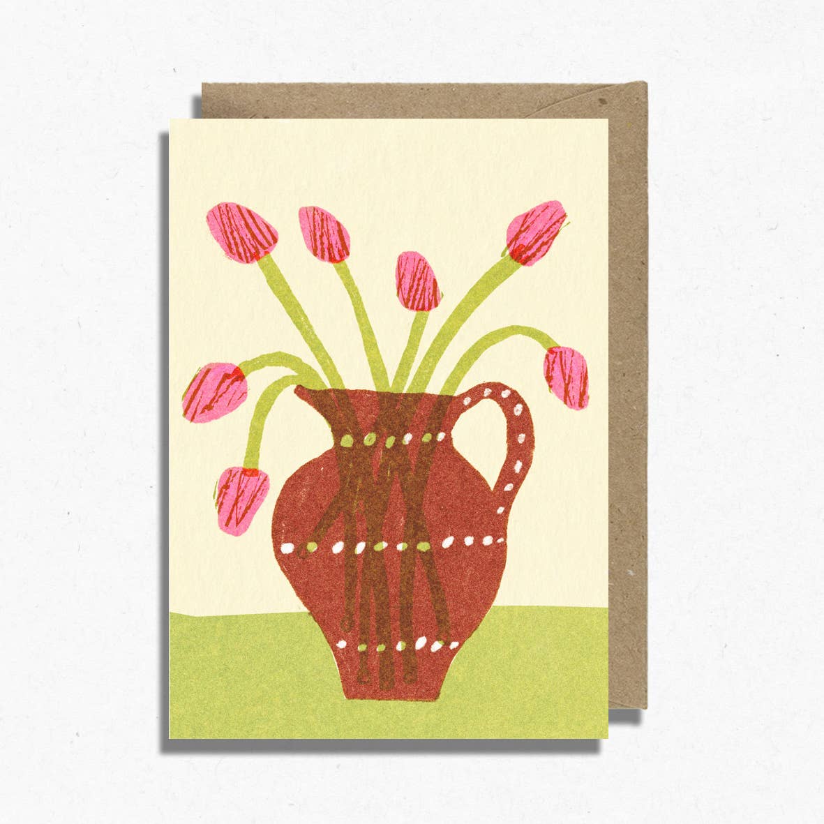 Tulips Floral greeting Card