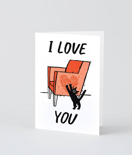 Cat Love Greetings Card