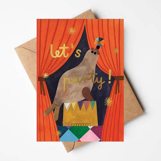 Party Seal gold foil card