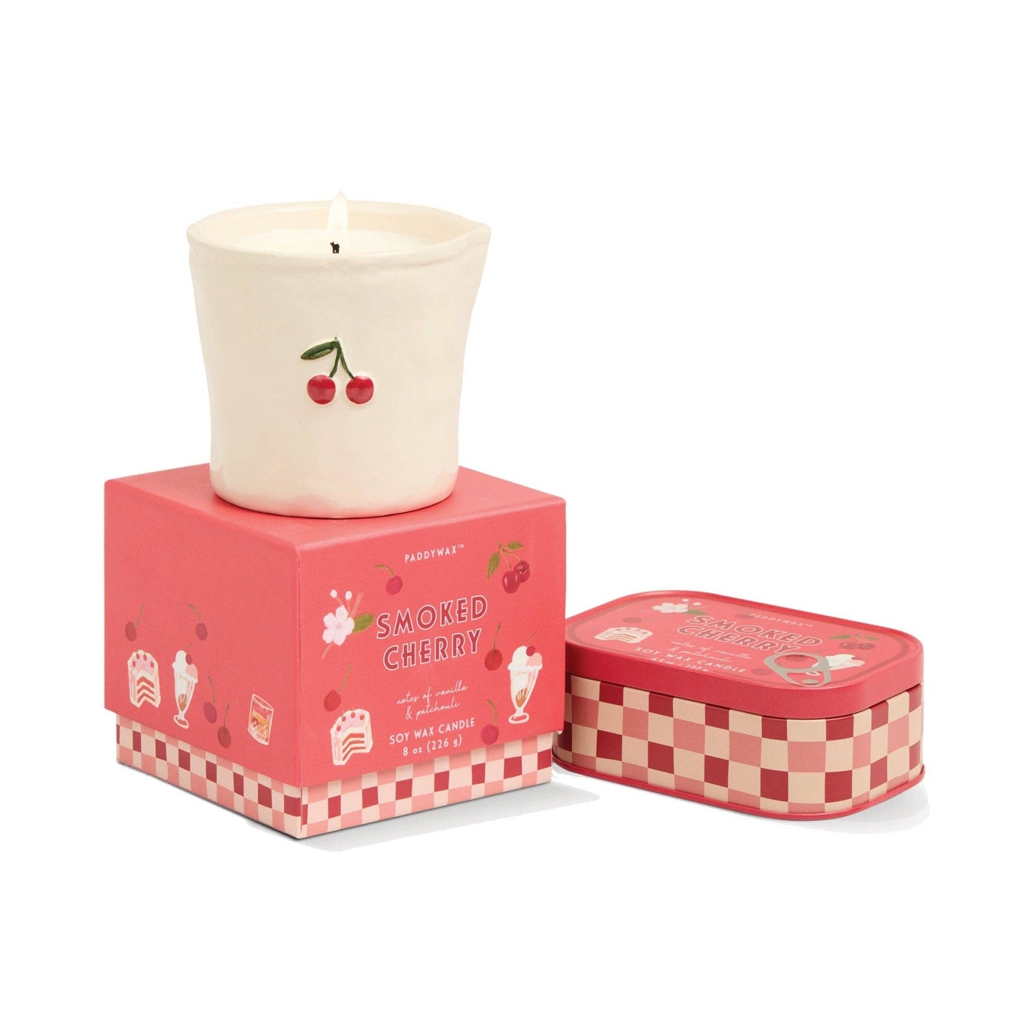 Bistro Cherry Ceramic Candle - Smoked Cherry