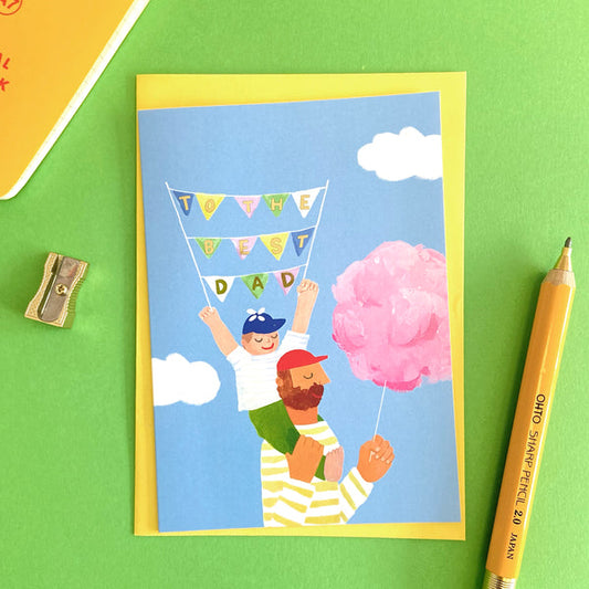 To The Best Dad (Foiled) Greeting Card