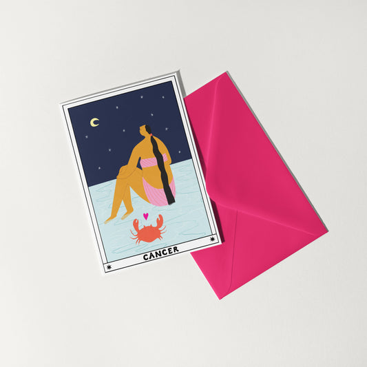 Tarot Cancer Birthday Card | Horoscope | Zodiac Birthday