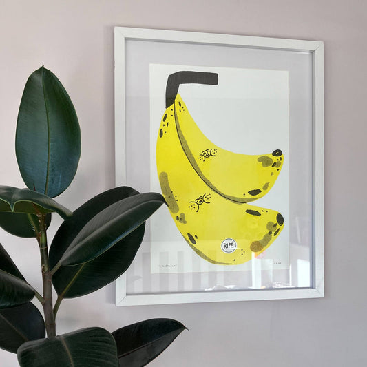 Ripe Bananas - A3 Riso Print