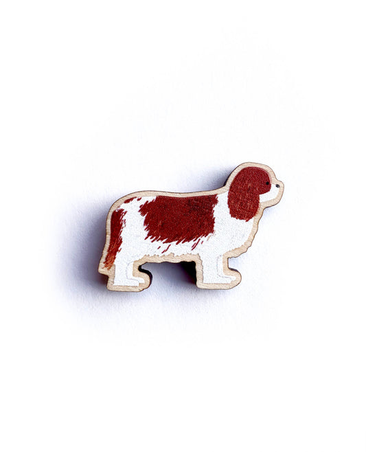 King Charles Spaniel Wooden Pin - Responsibly Sourced