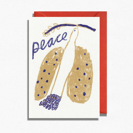 Peace Dove Christmas Card | Festive Winter Bird