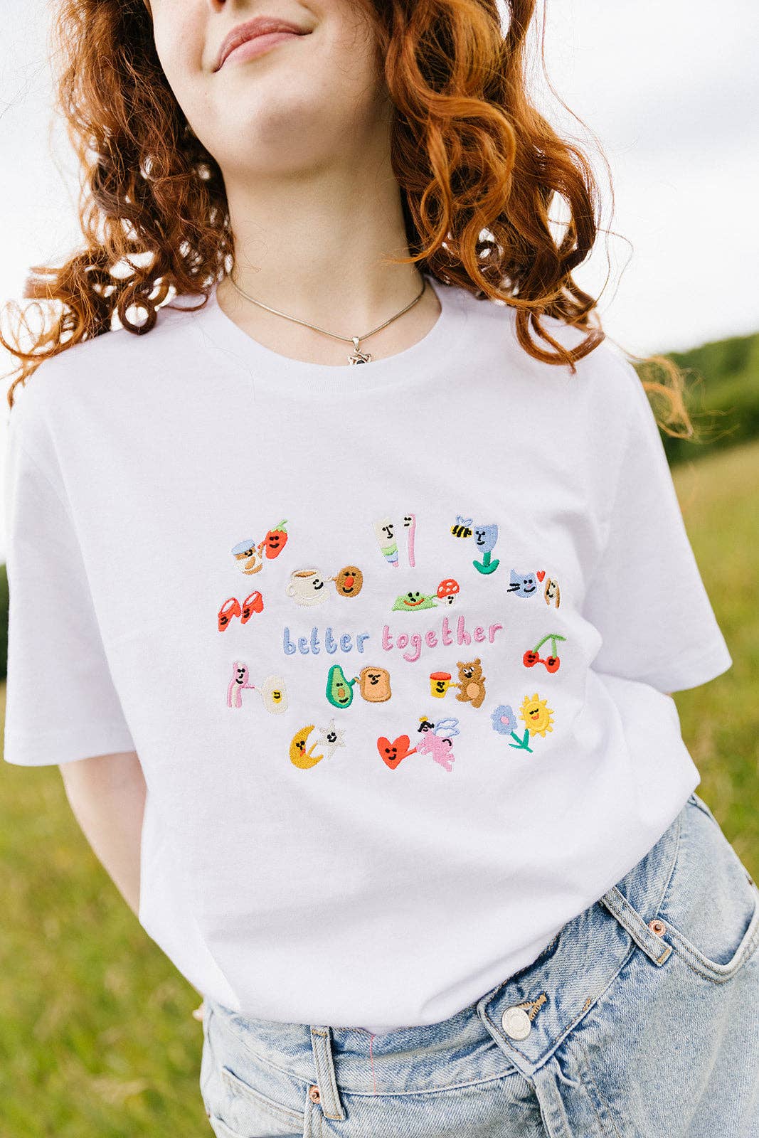 Better Together Embroidered Organic T-Shirt