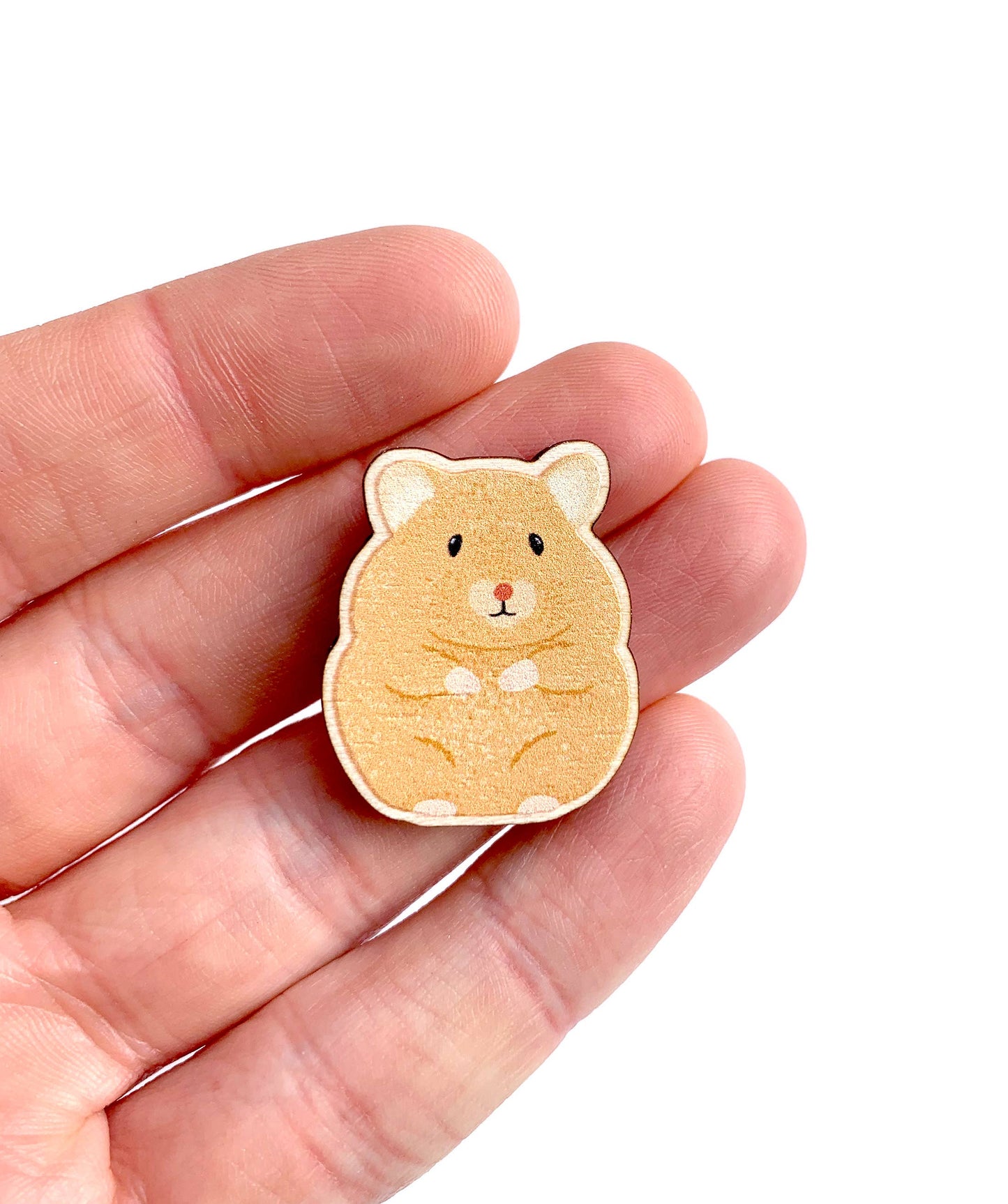 Hamster Wooden Pin - Responsibly Sourced