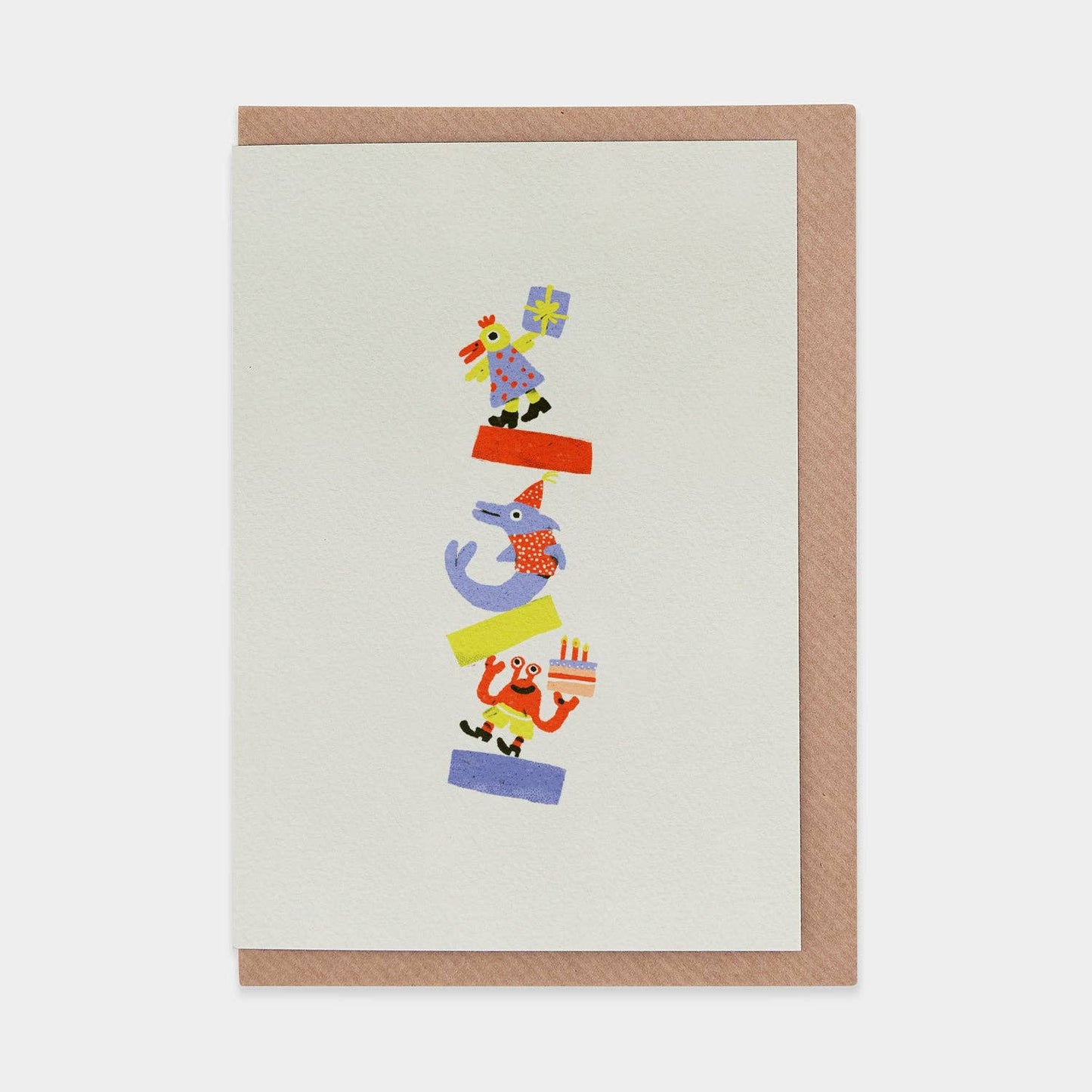 Animal Shapes Greetings Card