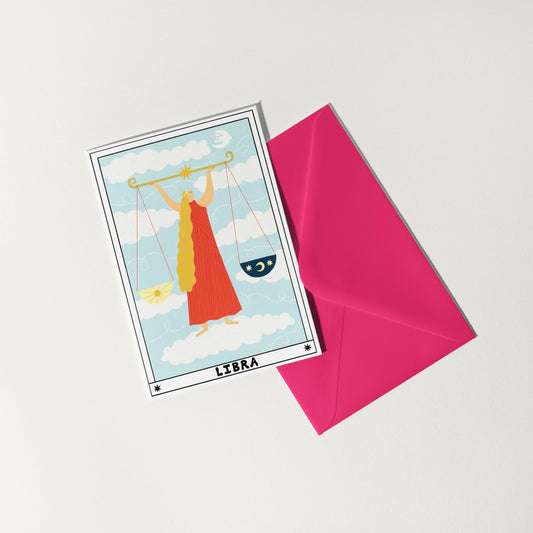 Tarot Libra Birthday Card | Horoscope | Zodiac Birthday