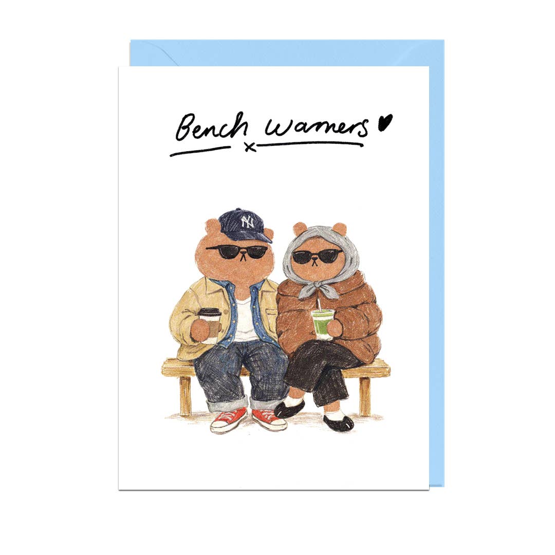 Bench Warmers Greeting Card
