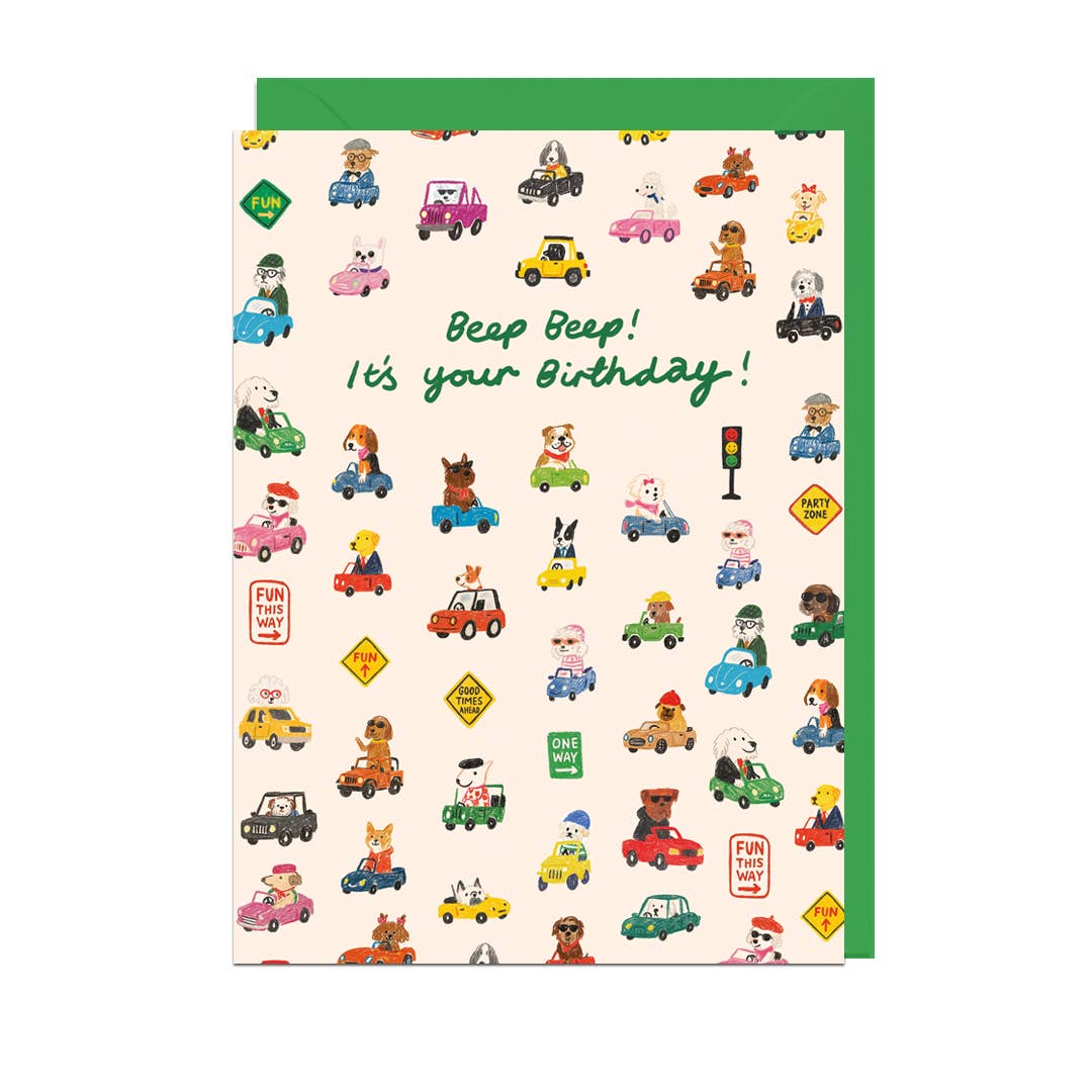 Beep Beep Birthday Greeting Card