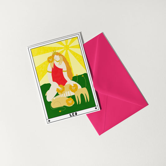 Tarot Leo Birthday Card | Horoscope | Zodiac Birthday Card