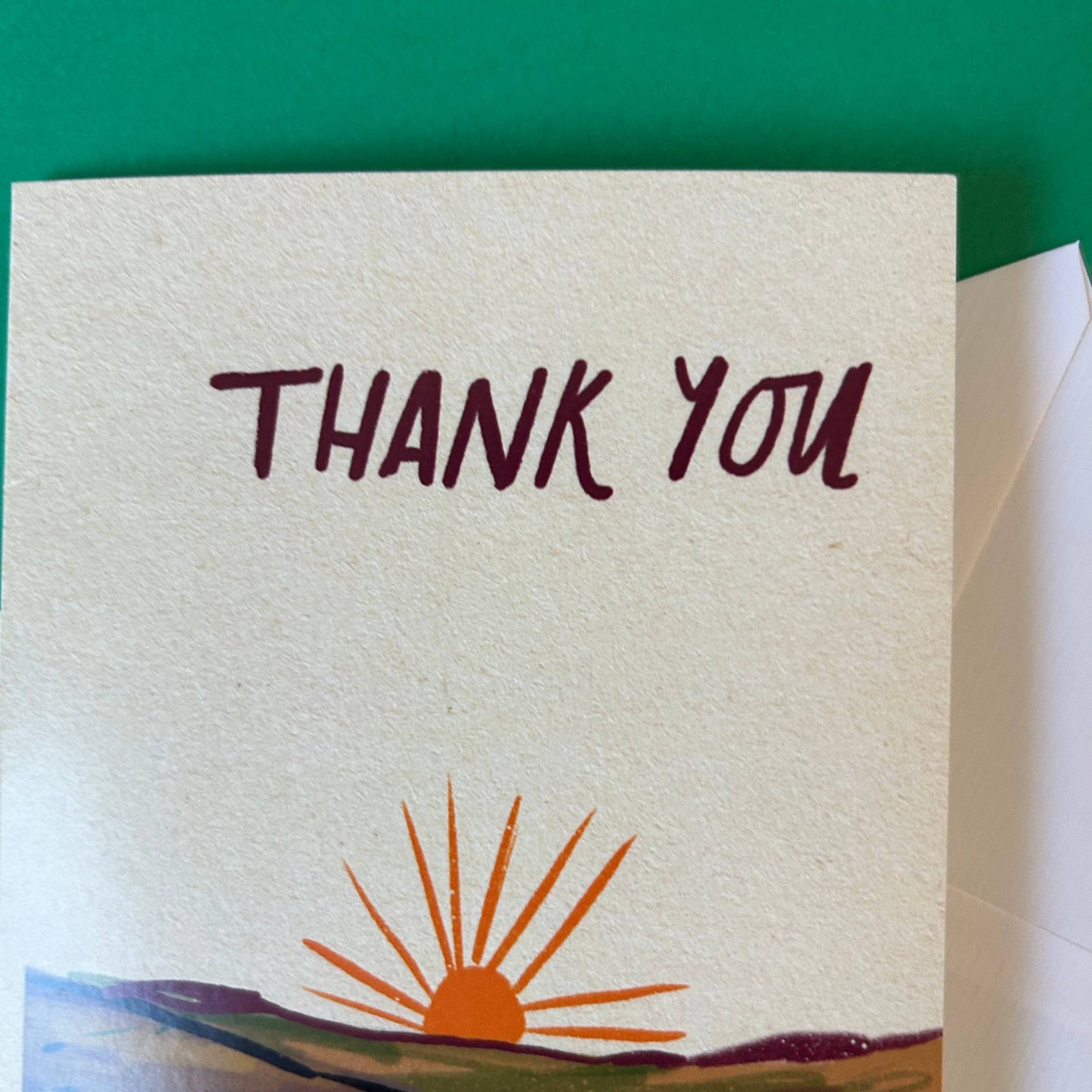 Thank you (hill) card by Dick Vincent