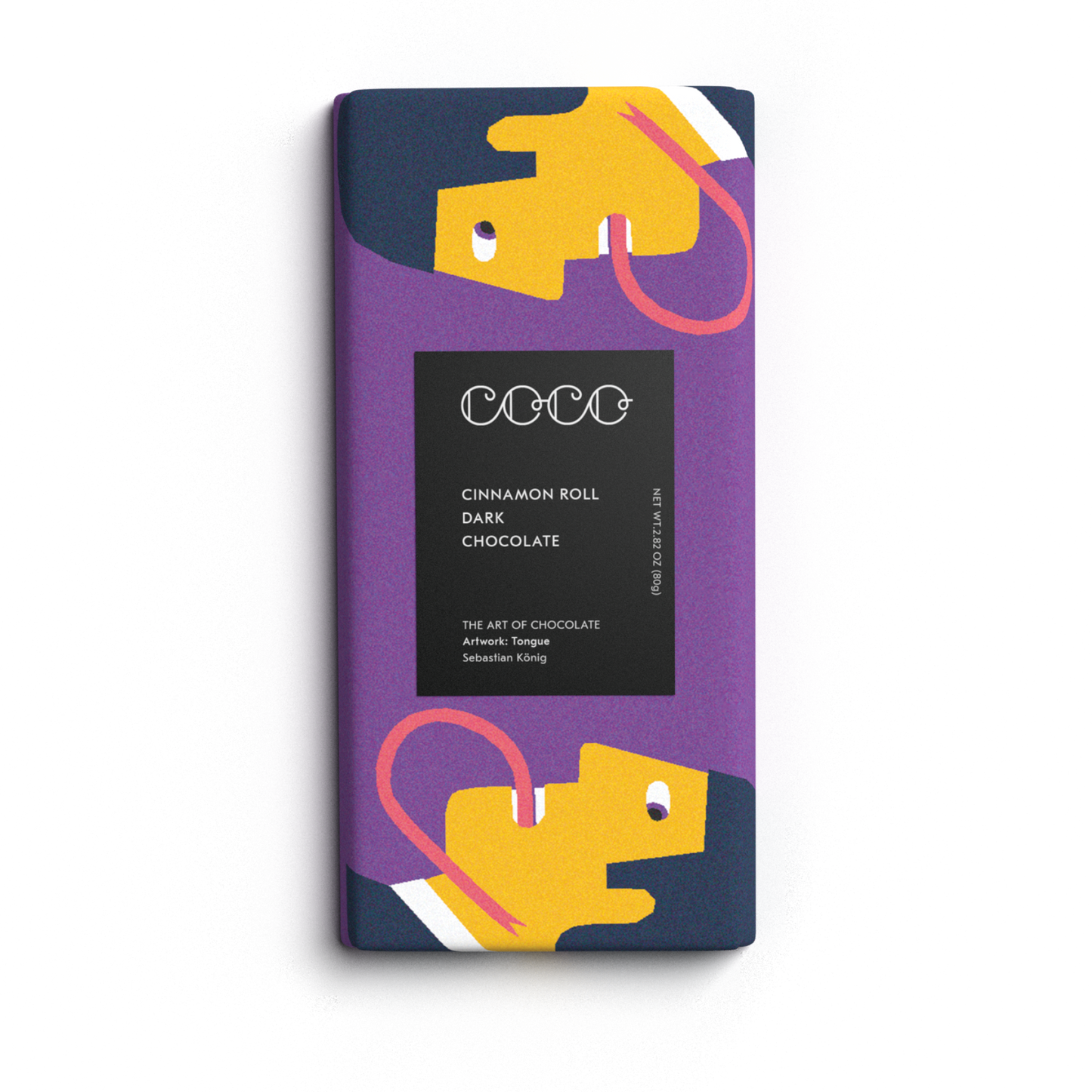 Cinnamon Roll Dark Chocolate Bar 80g