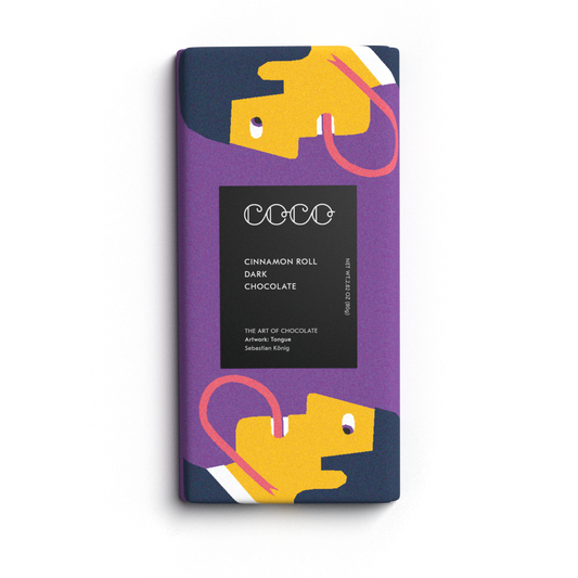 Cinnamon Roll Dark Chocolate Bar 80g