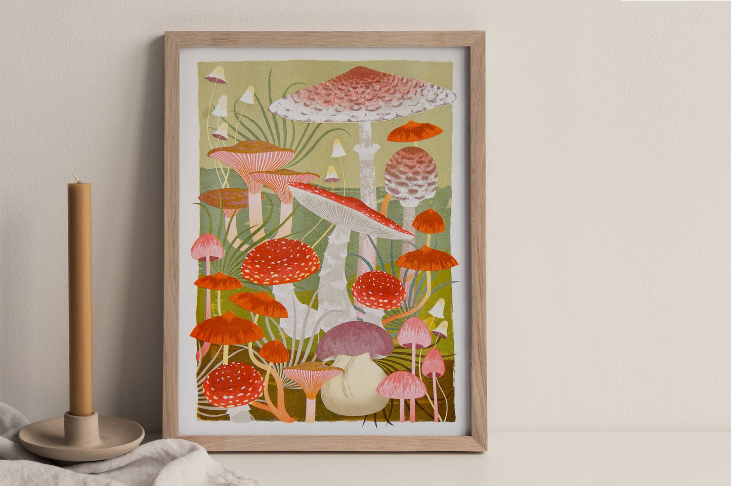 Fungi - A3 Risograph Print by Printer Johnson