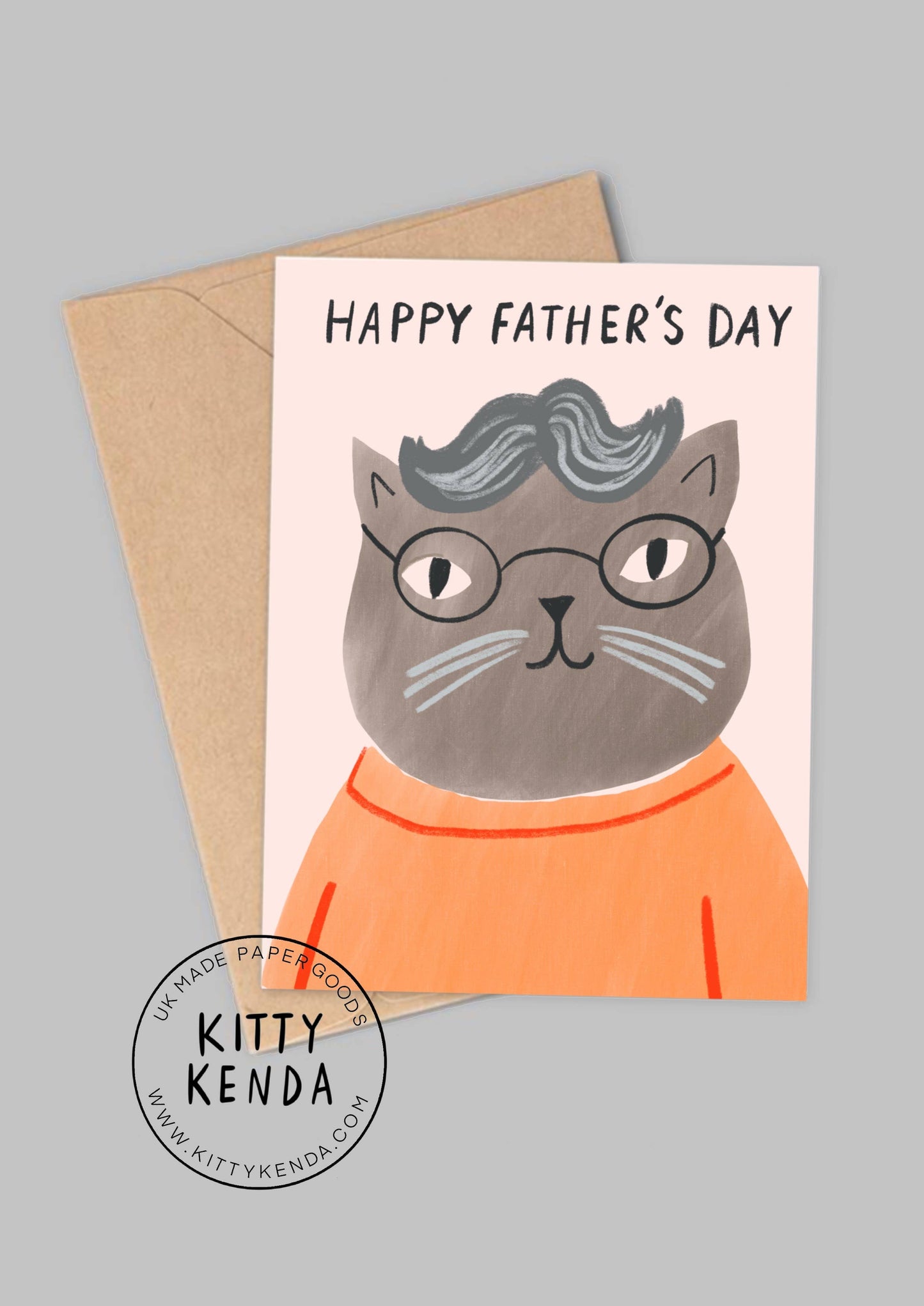 Glasses Cat - Happy Father’s Day - two colour options