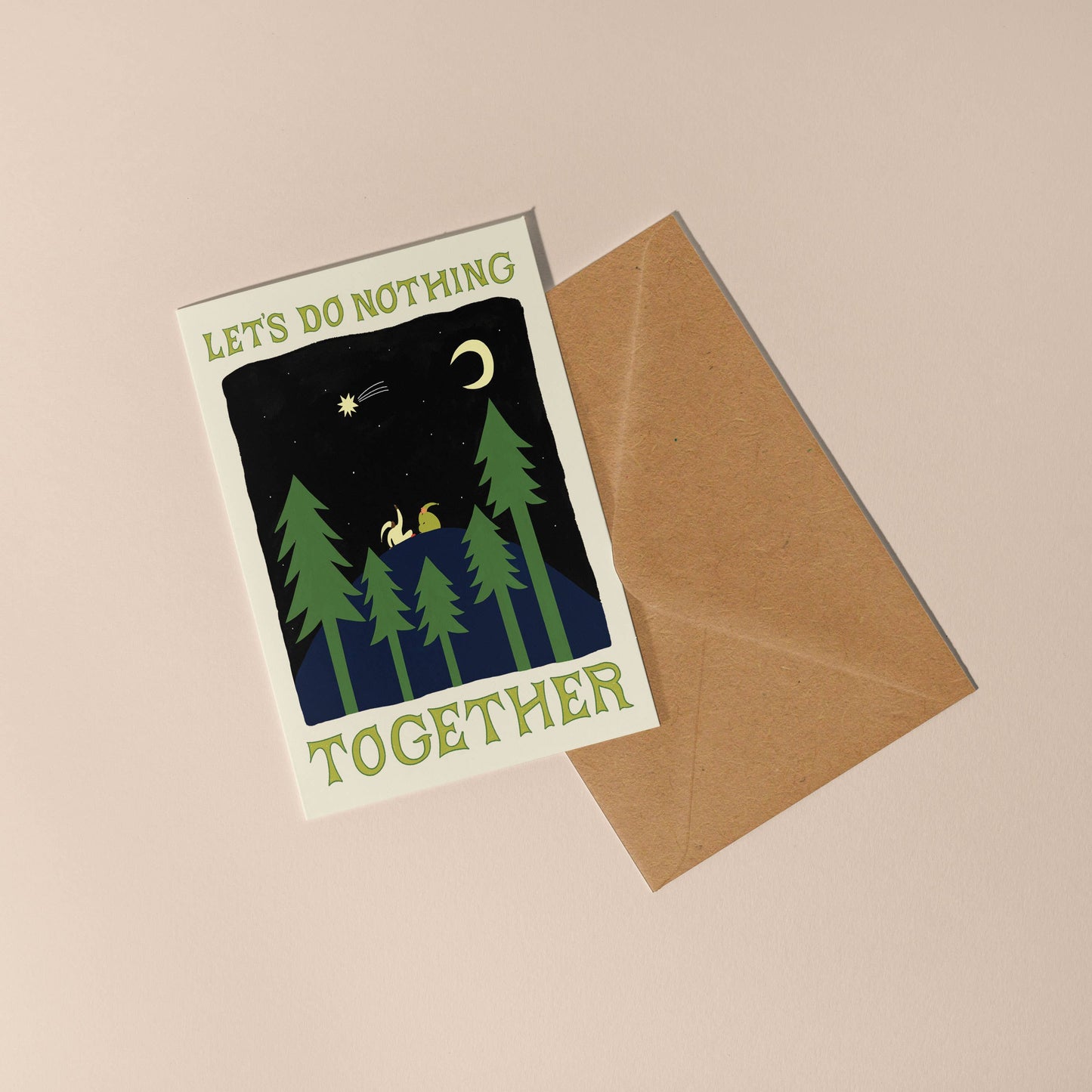 Let's Do Nothing Together Card | Love Card | Valentine's Day