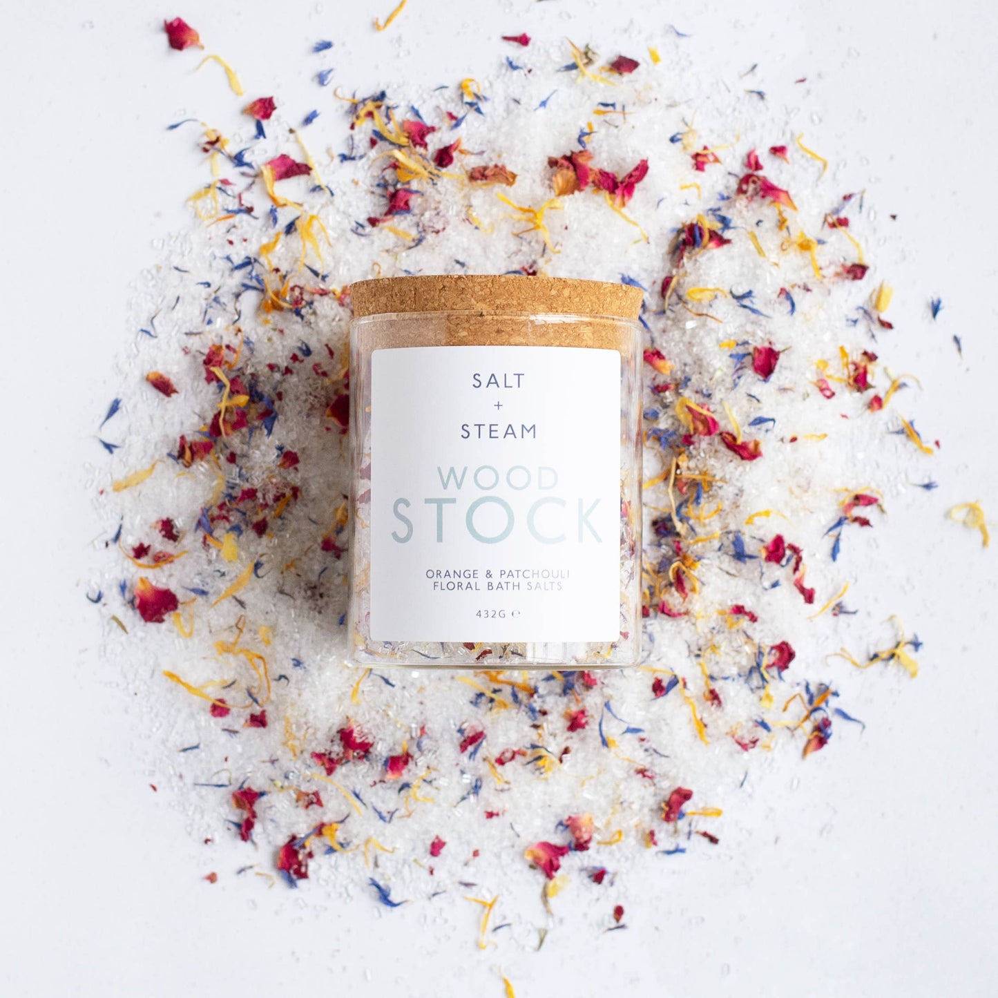 Woodstock - Orange, Patchouli & Petal Bath Salts 80g & 432g