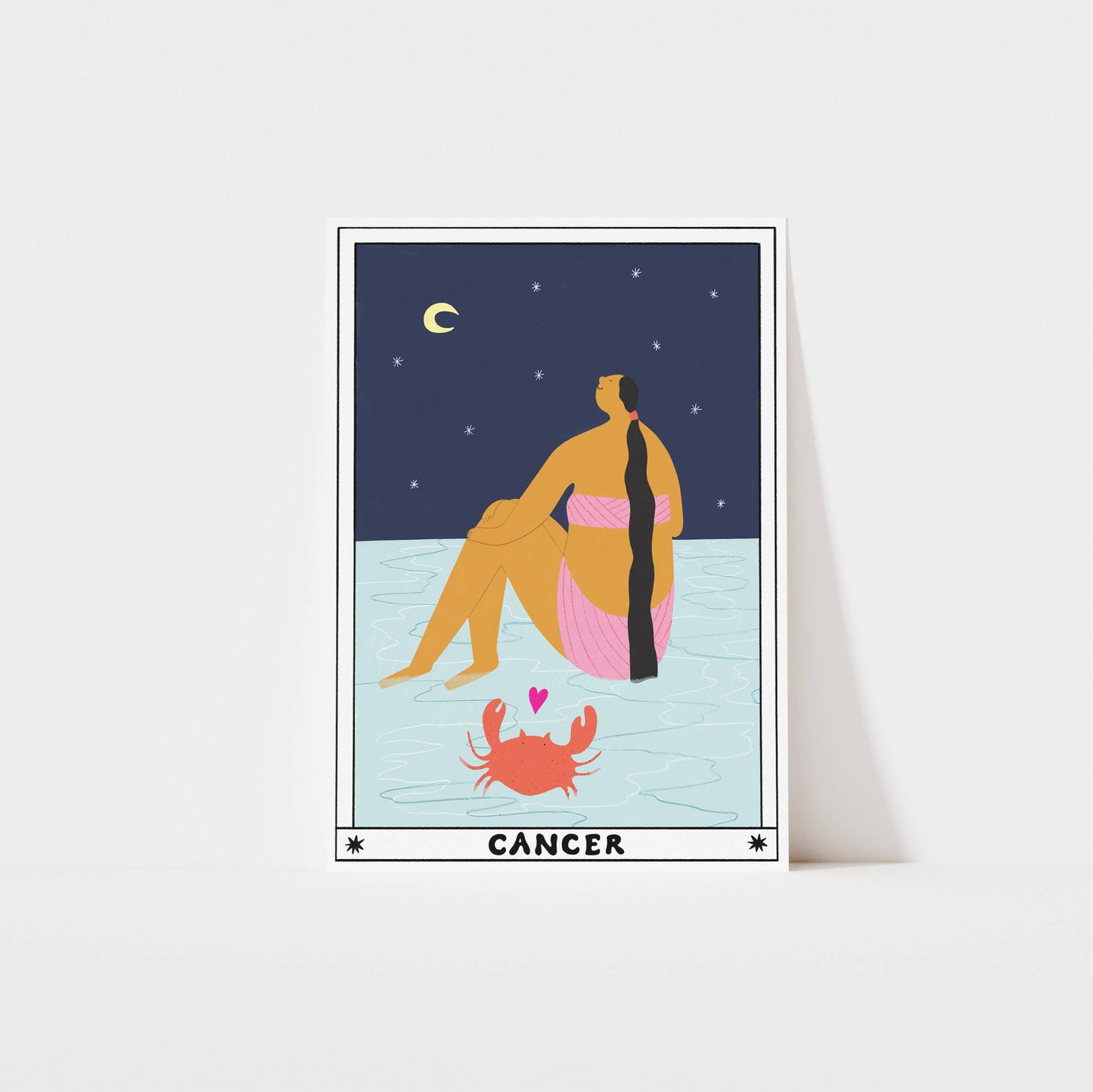Tarot Cancer Art Print | Horoscope Print | Celestial Art