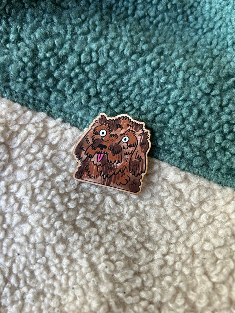 Wooden Dog Pins by Fernandes Makes