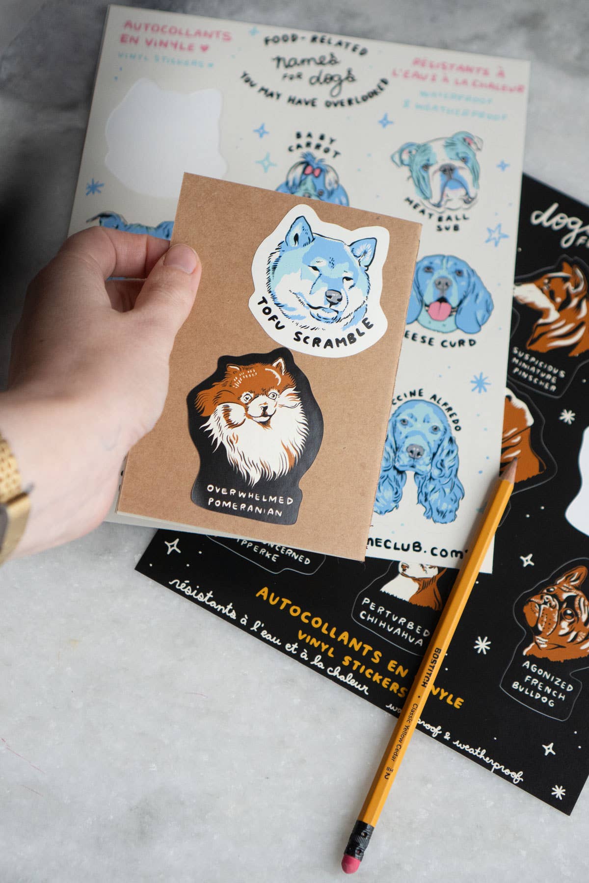 Food Dogs Mega 8" x 10" Vinyl Sticker Sheet