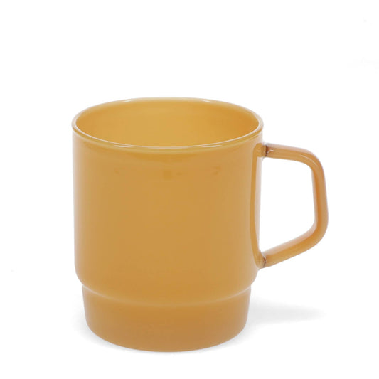 Stacking glass coffee cup 280ml - Light topaz