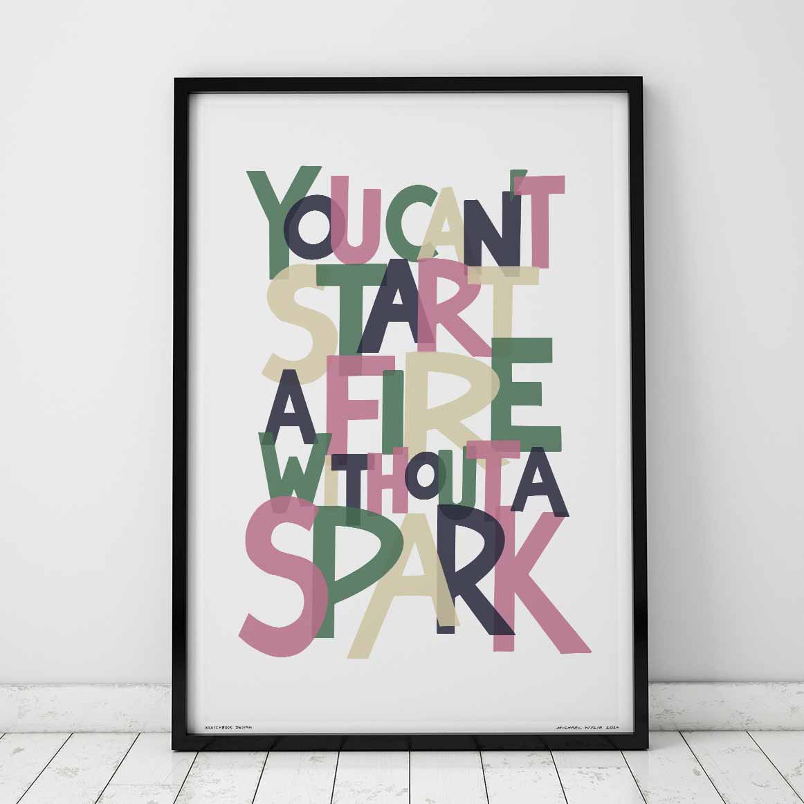 Dancing In The Dark Song Lyric Typography Print