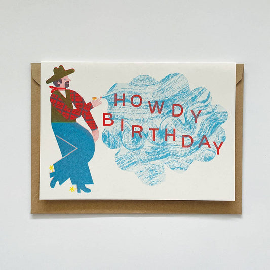 'Howdy Birthday' Greetings Card