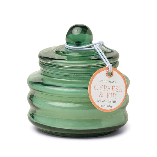 Cypress & Fir / Beam Glass Candle Green