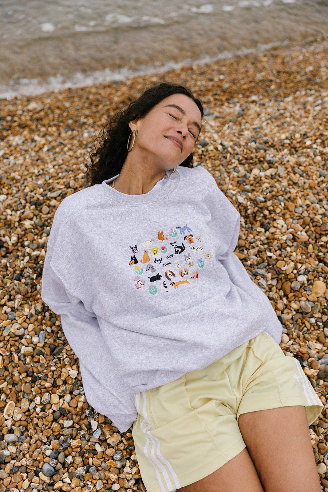 Dogs Are Cool Embroidered Sweatshirt