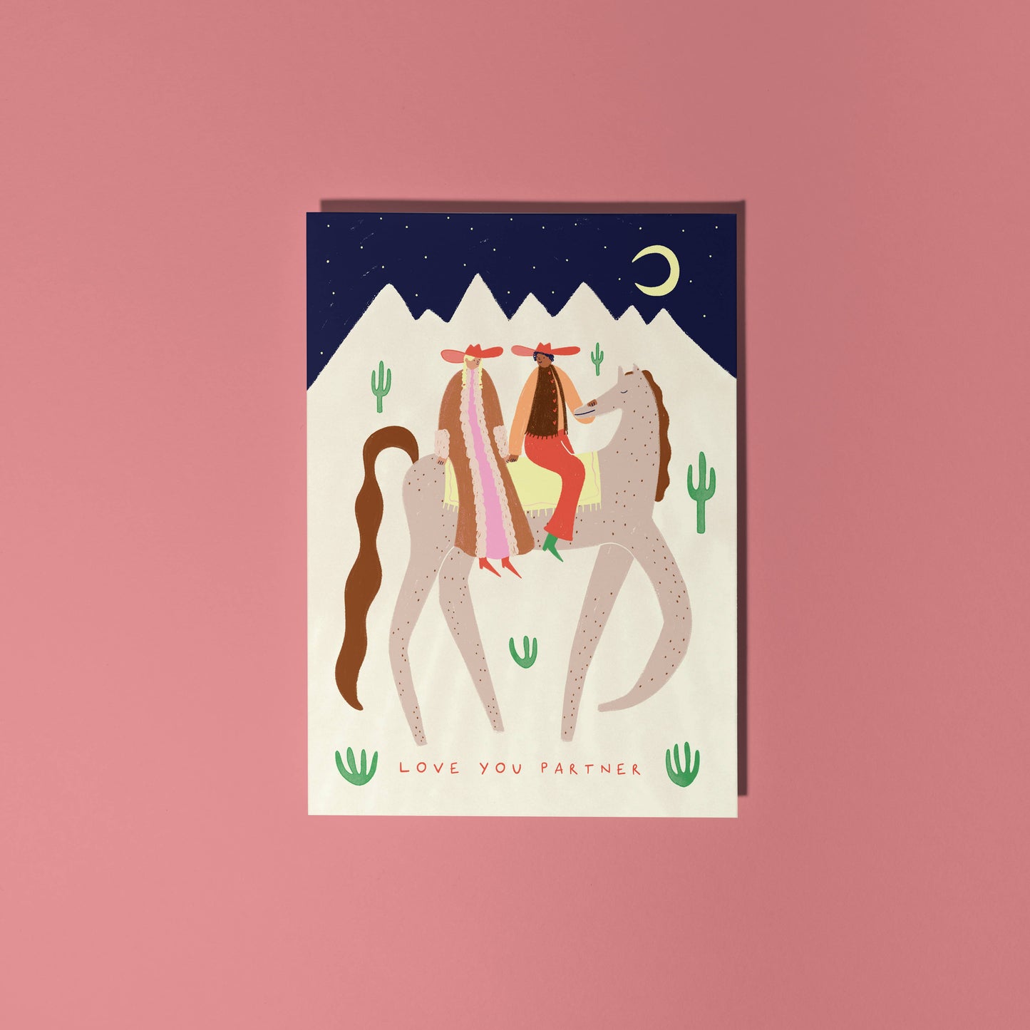 Cowboy Partners Love Greeting Card
