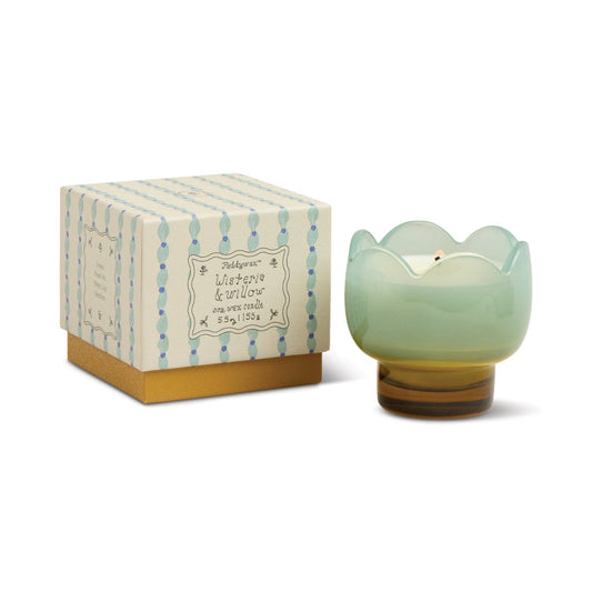Tulip Glass Candle - Wisteria & Willow