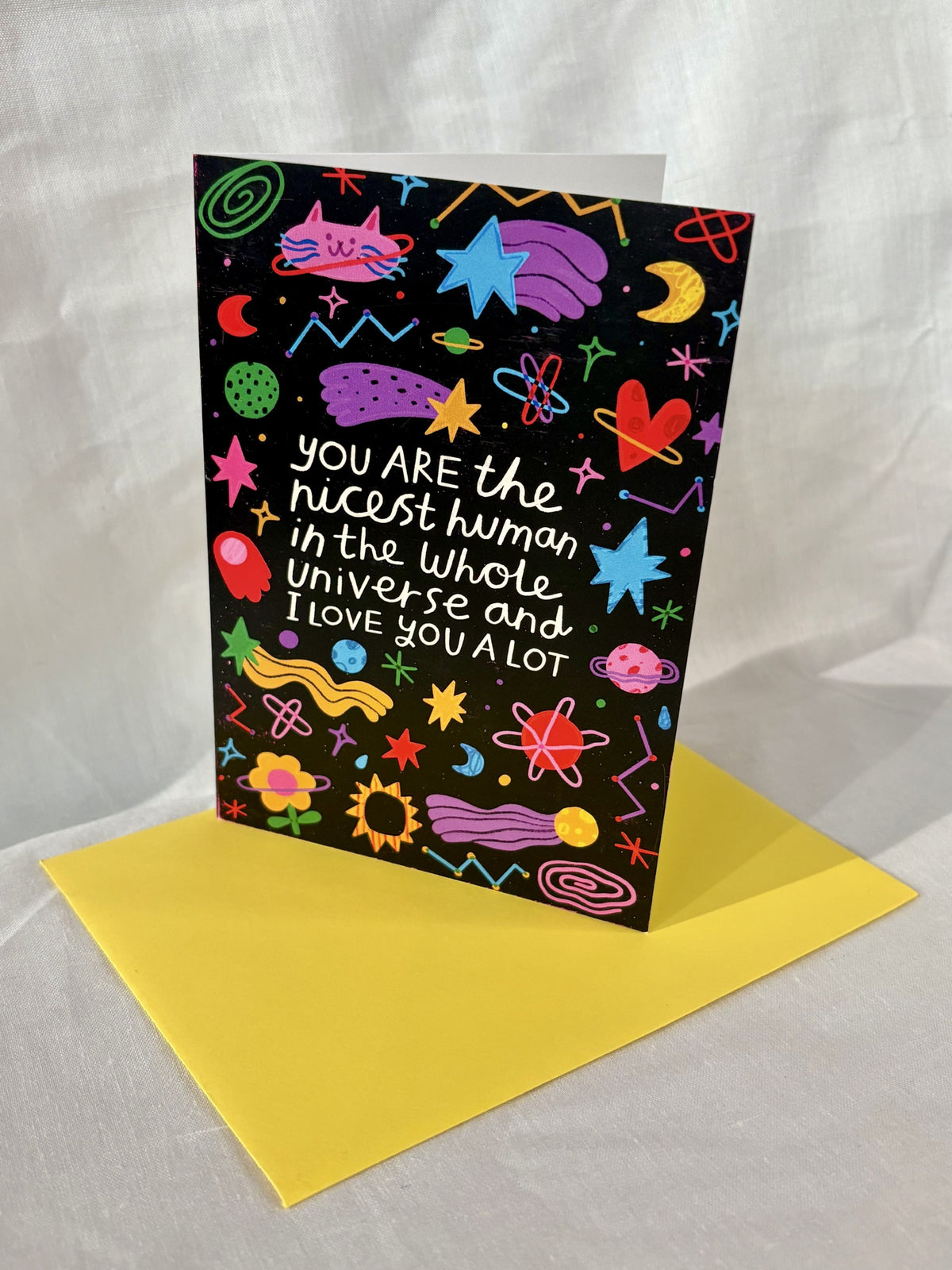 nicest Human In The Universe Greeting Card