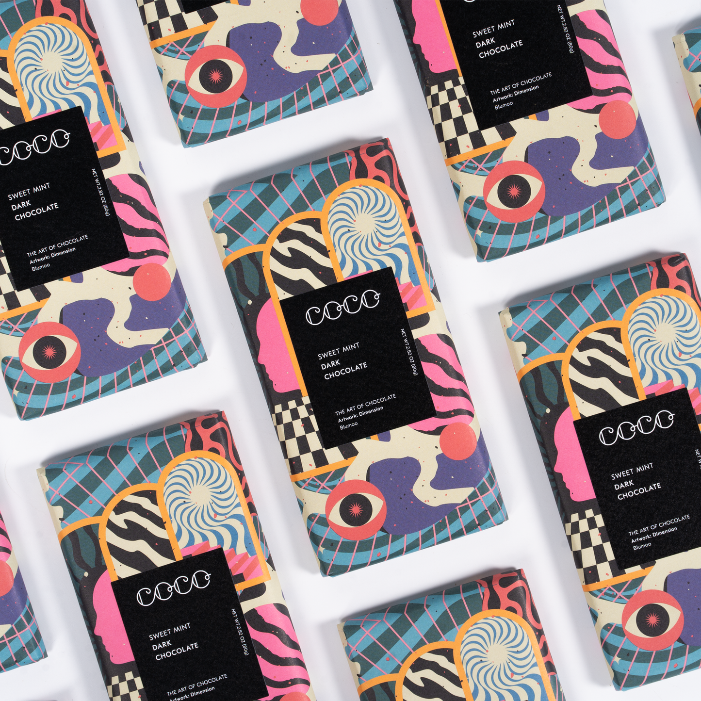 Sweet Mint Dark Chocolate Bar 80g