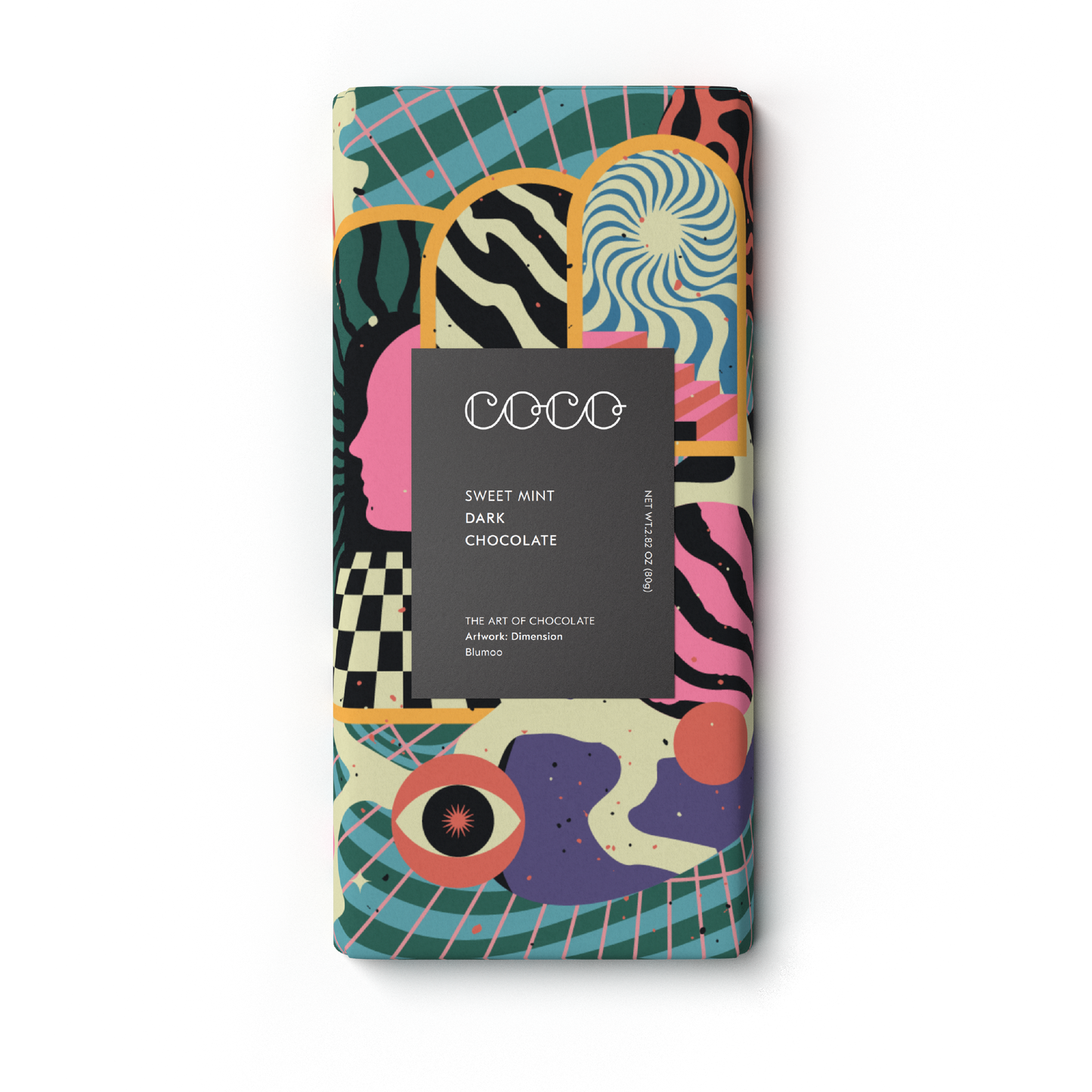 Sweet Mint Dark Chocolate Bar 80g