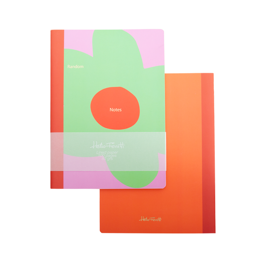 Flower Random Notes Lined Notebook (A5)