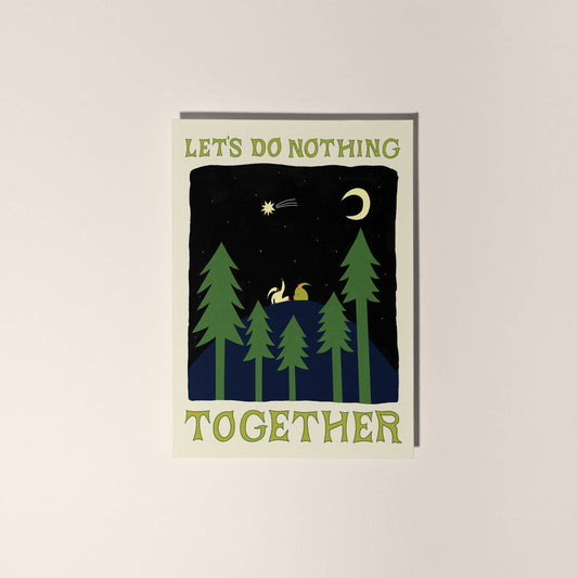 Let's Do Nothing Together Card | Love Card | Valentine's Day